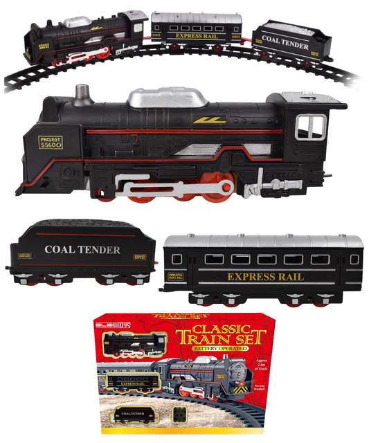 Classic Battery Operated Train Set with 2.4m Track
