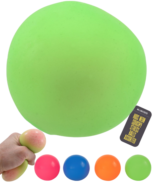 Stress Ball Neon Sensory Relief Toy Soft Squishy