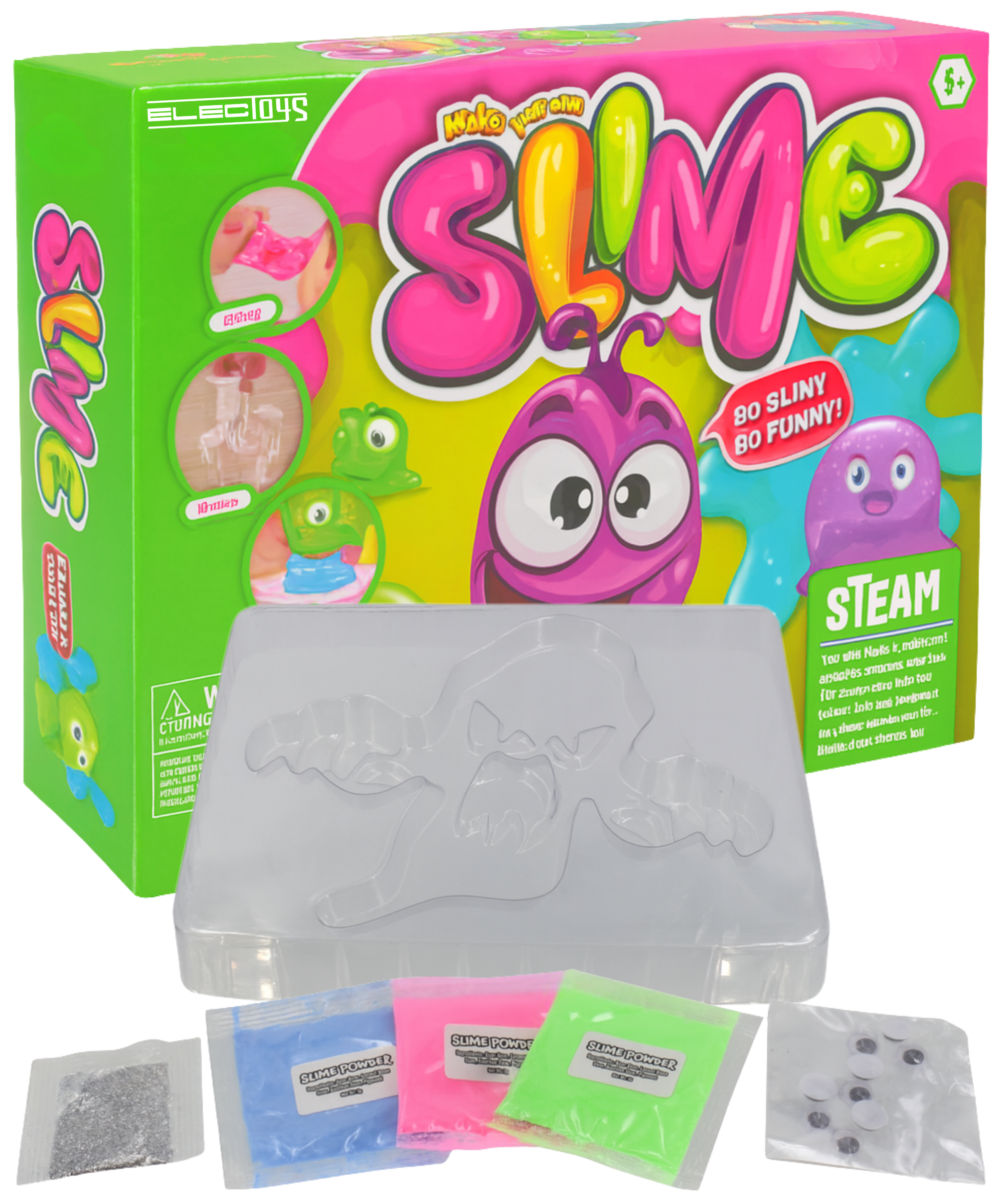 Slime DIY Science Kit with Fluorescent Colours – My Store