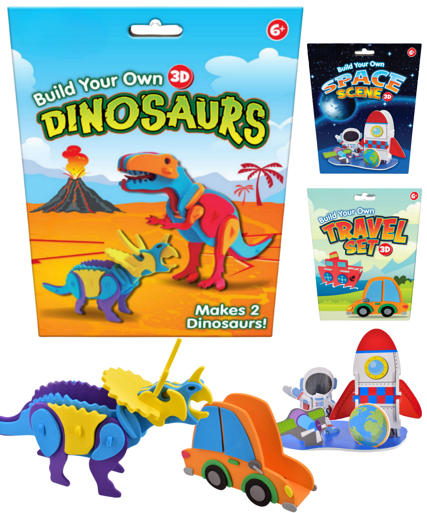 3D Model Craft Kits for Kids Dinosaur Travel Space