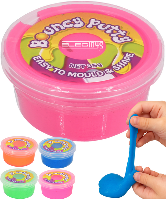 Bouncy Putty Neon Mouldable Toy 35g Sensory Play
