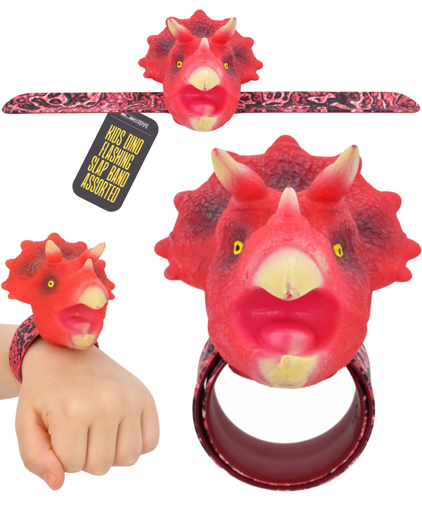 Children's Dinosaur Slap Band Flashing LED Lights