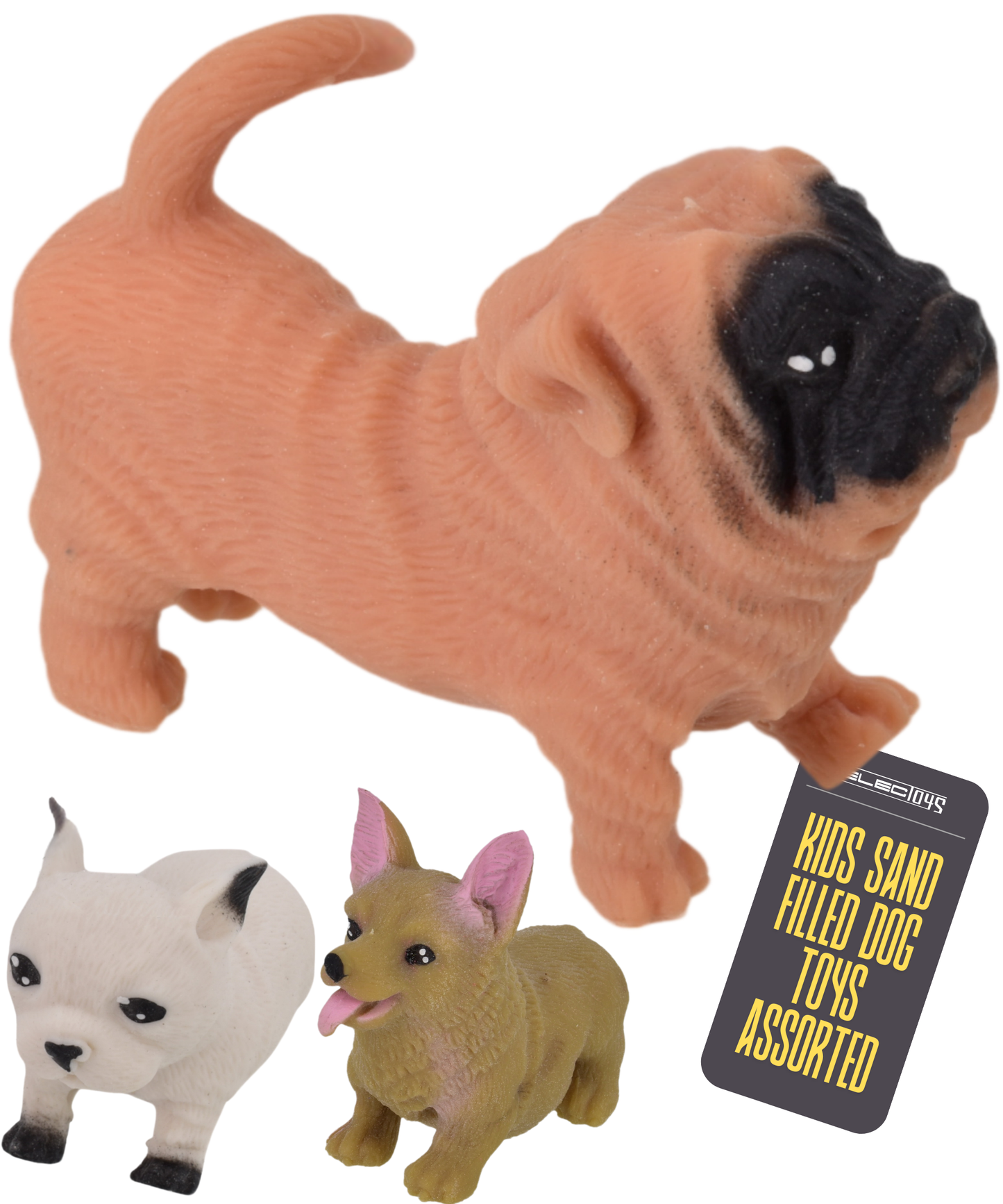Stretch and Squish Dog Figurines for Sensory Play