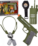 Military Role Play Toy Set with Toy Pistol for Children