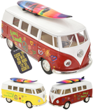 Die-Cast Camper Van Toy 1962 Retro Red White 1:32