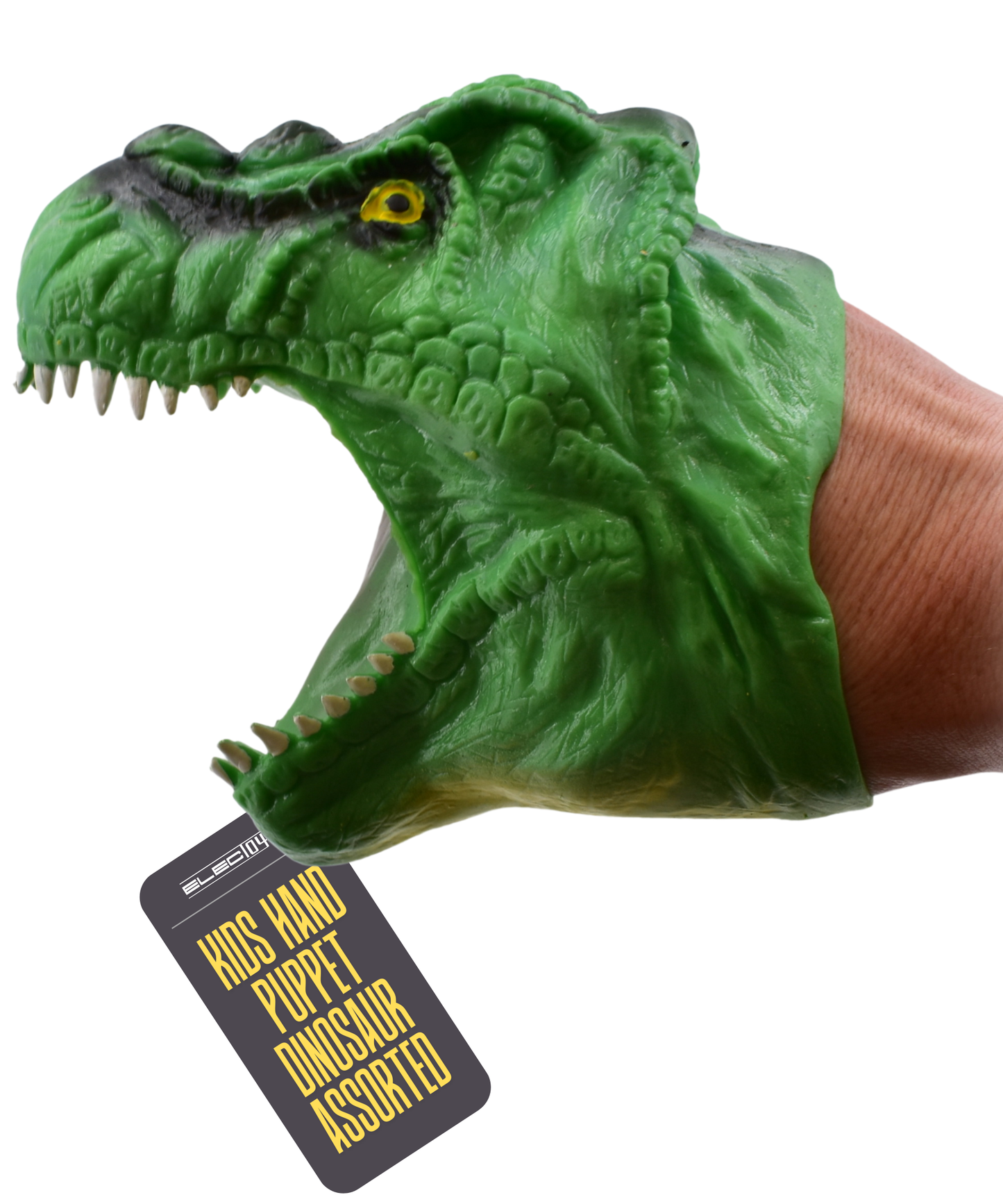 Dinosaur Hand Puppet Jurassic Era Flexible Rubber Toy