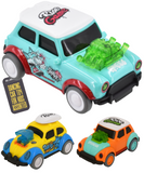 Pull Back Kids Toy Car Turquoise Small Collectible