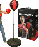 Children’s Boxing Set Adjustable Height Stand Gloves