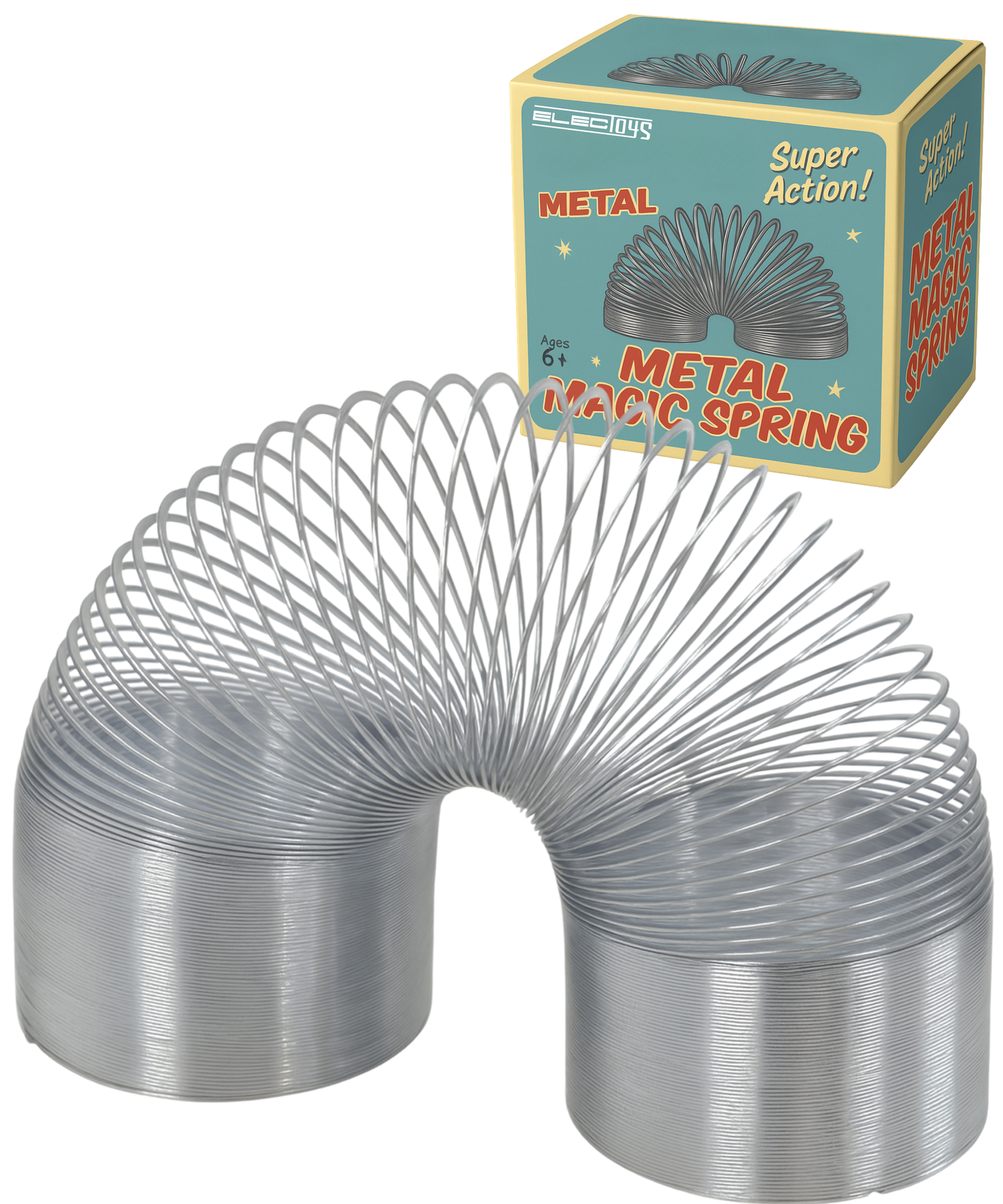 Metal Magic Spring Toy Flexible Silver Helical Fidget
