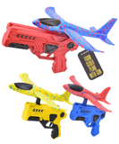 Foam Glider Launcher Red Shooter with Blue Plane