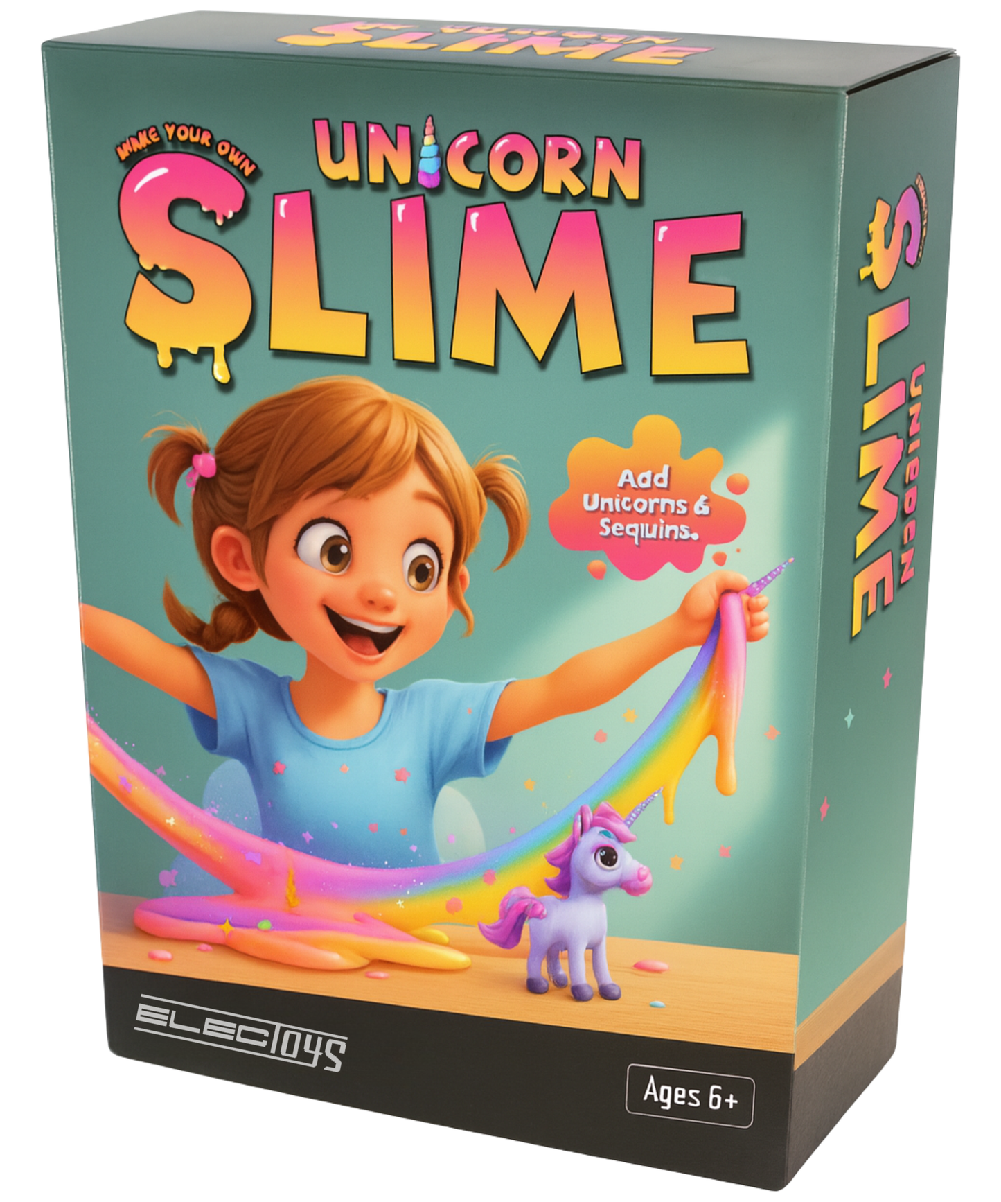 Unicorn Slime Science Craft Kit with Unicorn Shapes