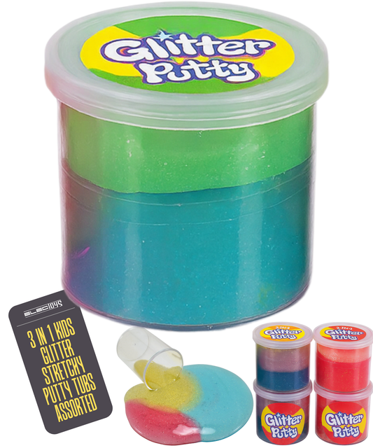 Glitter Putty Sensory Modelling Toy Assorted Colours