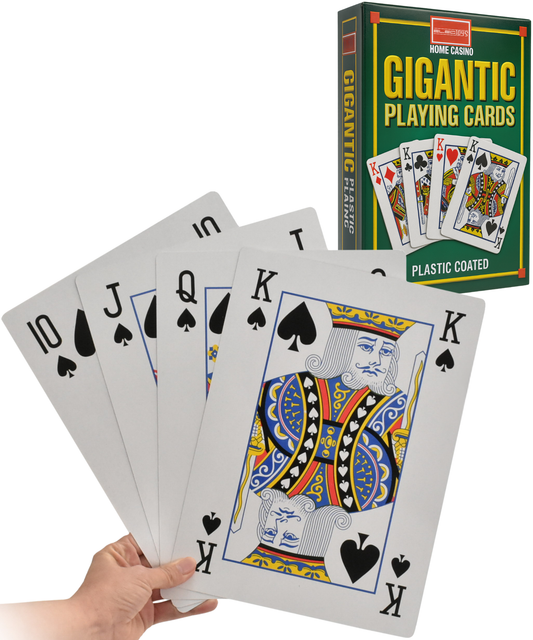 Gigantic Oversized Plastic Coated Playing Cards Deck