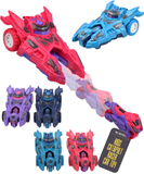 Pull Back Motorbike Launcher Toy Set Small Vehicles