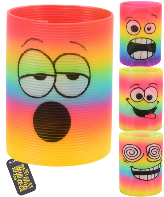 Rainbow Spring Toy Coil Multicolour Plastic Sensory
