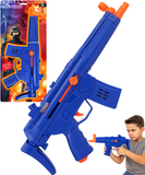 Toy Machine Gun Blue Orange Rapid-Fire Sound Ages 3+