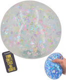 Supersized Confetti Ball Sensory Transparent Squishy Toy