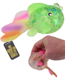 Squishy Sensory Goldfish Toy Glittery Stretchy Fidget