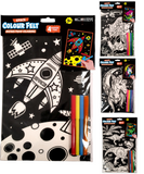 Large Felt Colouring Kit A4 Mistake Proof Drawing Arts