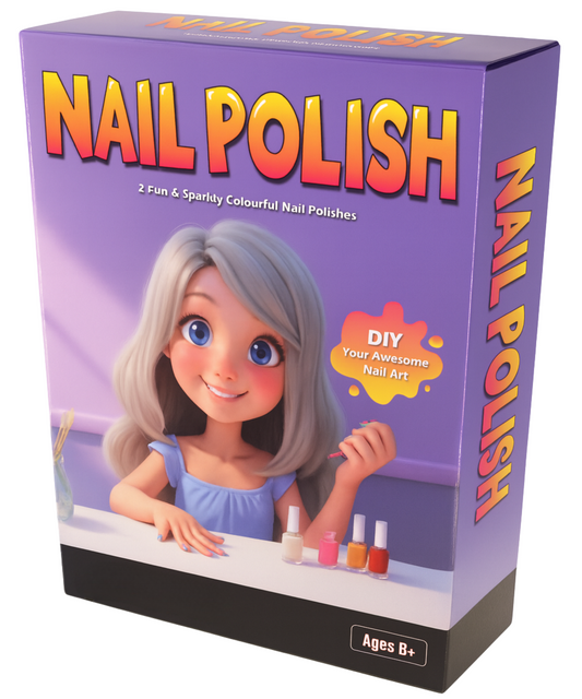 Children’s DIY Nail Polish Set with Sparkly Colours