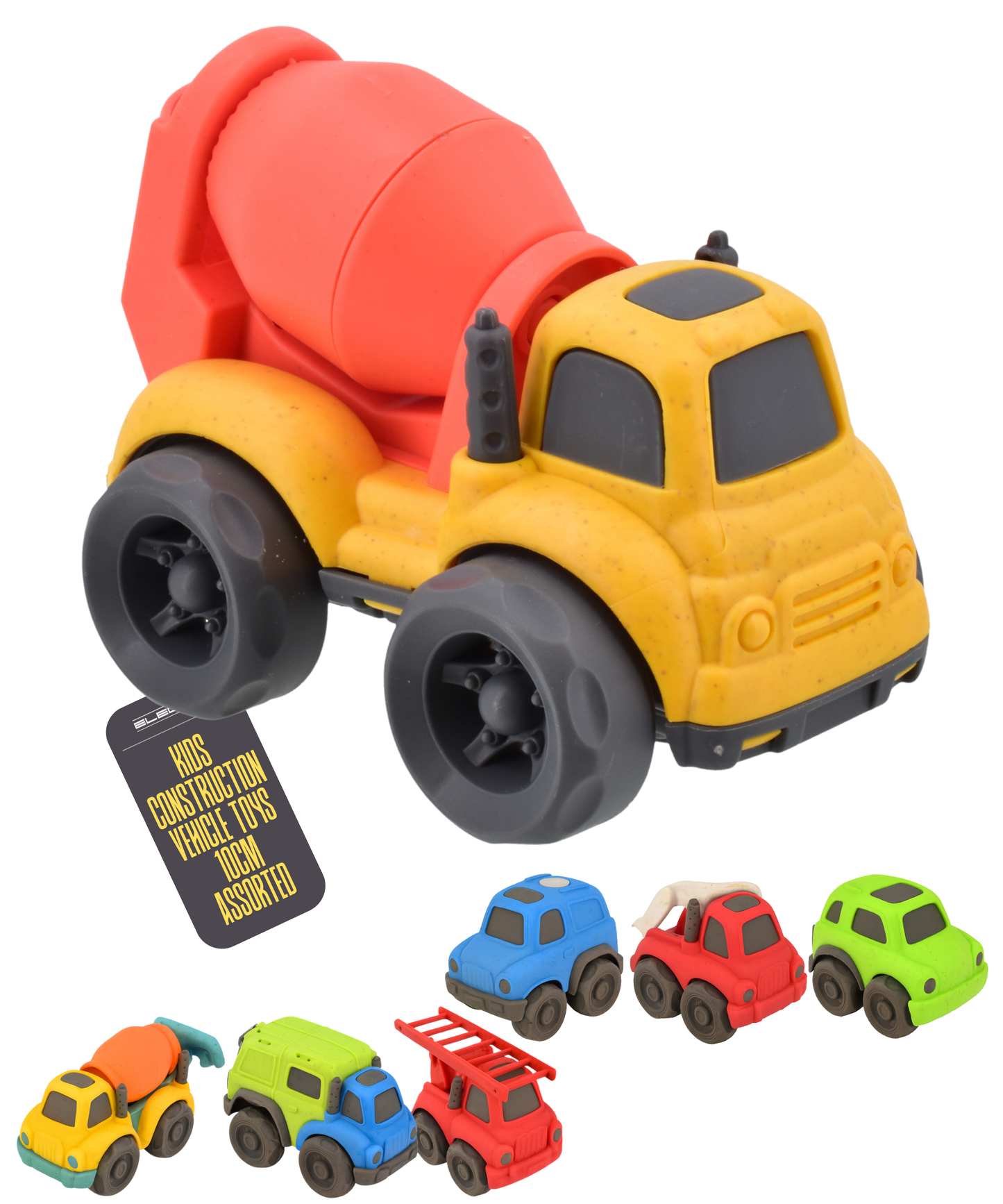 Bioplastic Cement Mixer Toy Vehicle Construction Wheat Straw