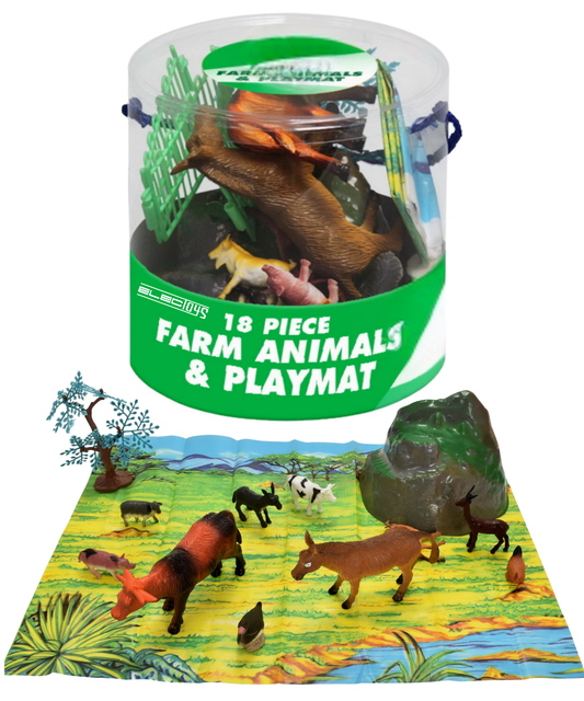 Farm Animal Playmat Set with Animal Figures UK