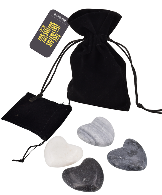 Heart Shaped Worry Stones Sensory Fidget Gift Set