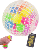 Squishy Stress Ball Sensory Toy Neon Gel Palm-Sized Rubber