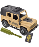 Dino Rescue Jeep Toy Car with Screwdriver