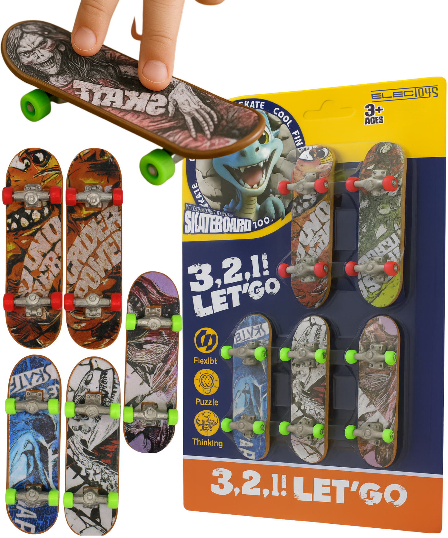 Finger Skateboard Miniature Fingerboard Set Flexible