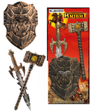 Children’s Medieval Knight Sword Shield Hammer Toy Set