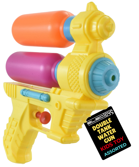 Double Tank Water Gun Colourful Outdoor Toy Gun