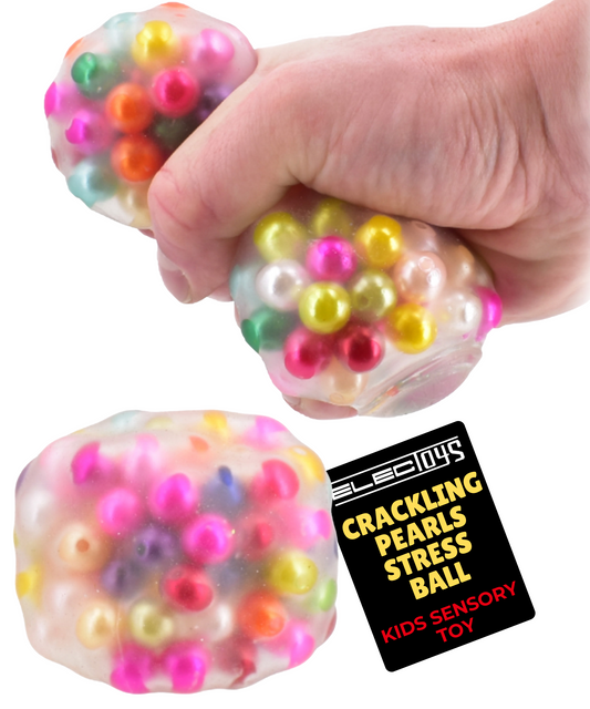 Sensory Crackle Ball Stress Relief Toy With Beads