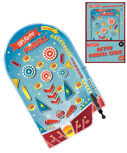 Retro Pinball Game Tabletop Toy Mechanical Arcade