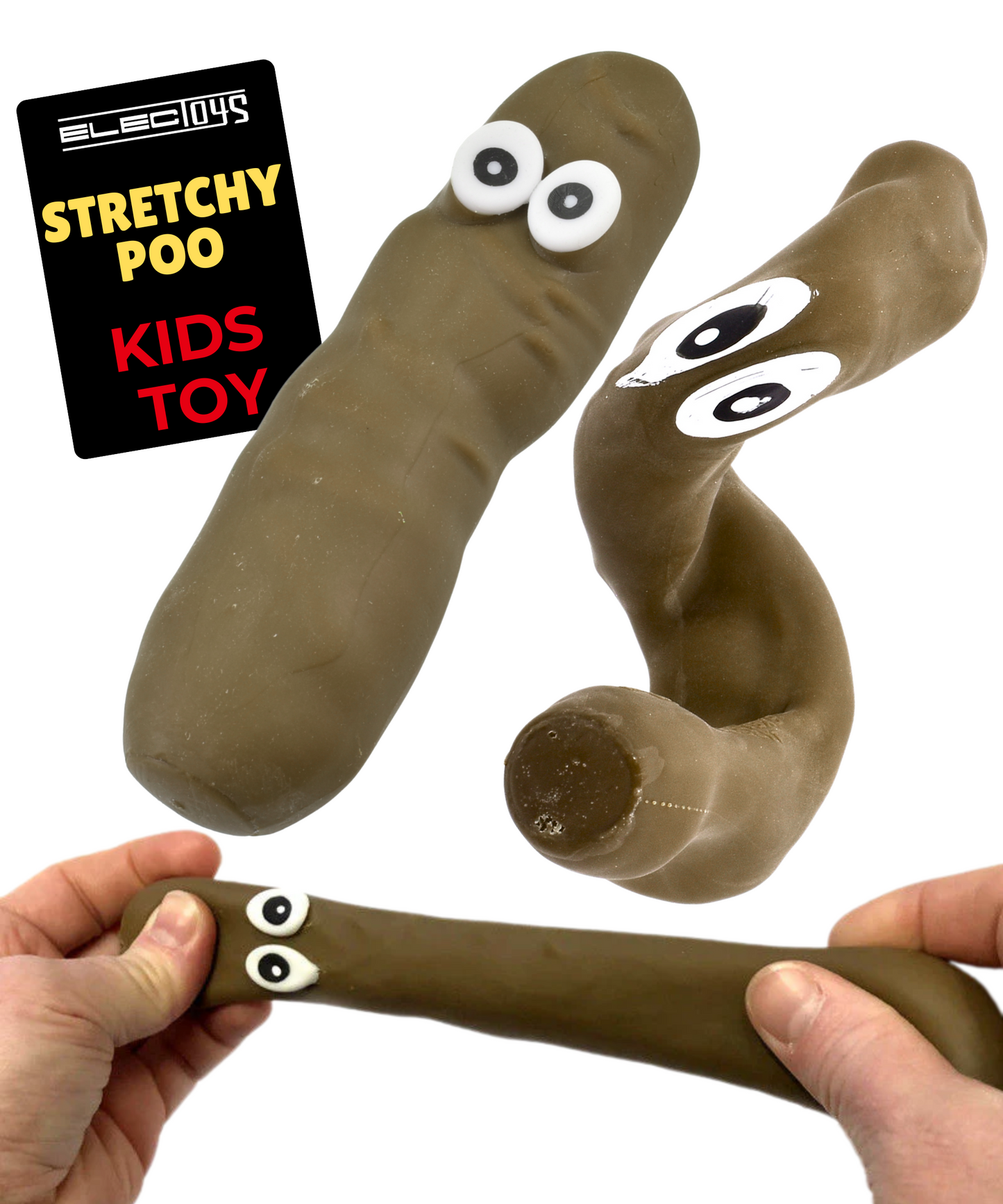 Stretchy Poo Squishy Carton Toy for Fidget Sensory Play