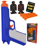 Toy Dart Gun with Suction Darts and Targets Blue