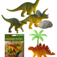 Dinosaur Playset Colourful Jurassic Era Toy
