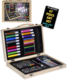 Children’s Wooden Art Set with Mixed Media Supplies