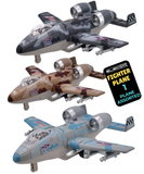 Toy Fighter Planes Pull Back Action Die-Cast Camouflage
