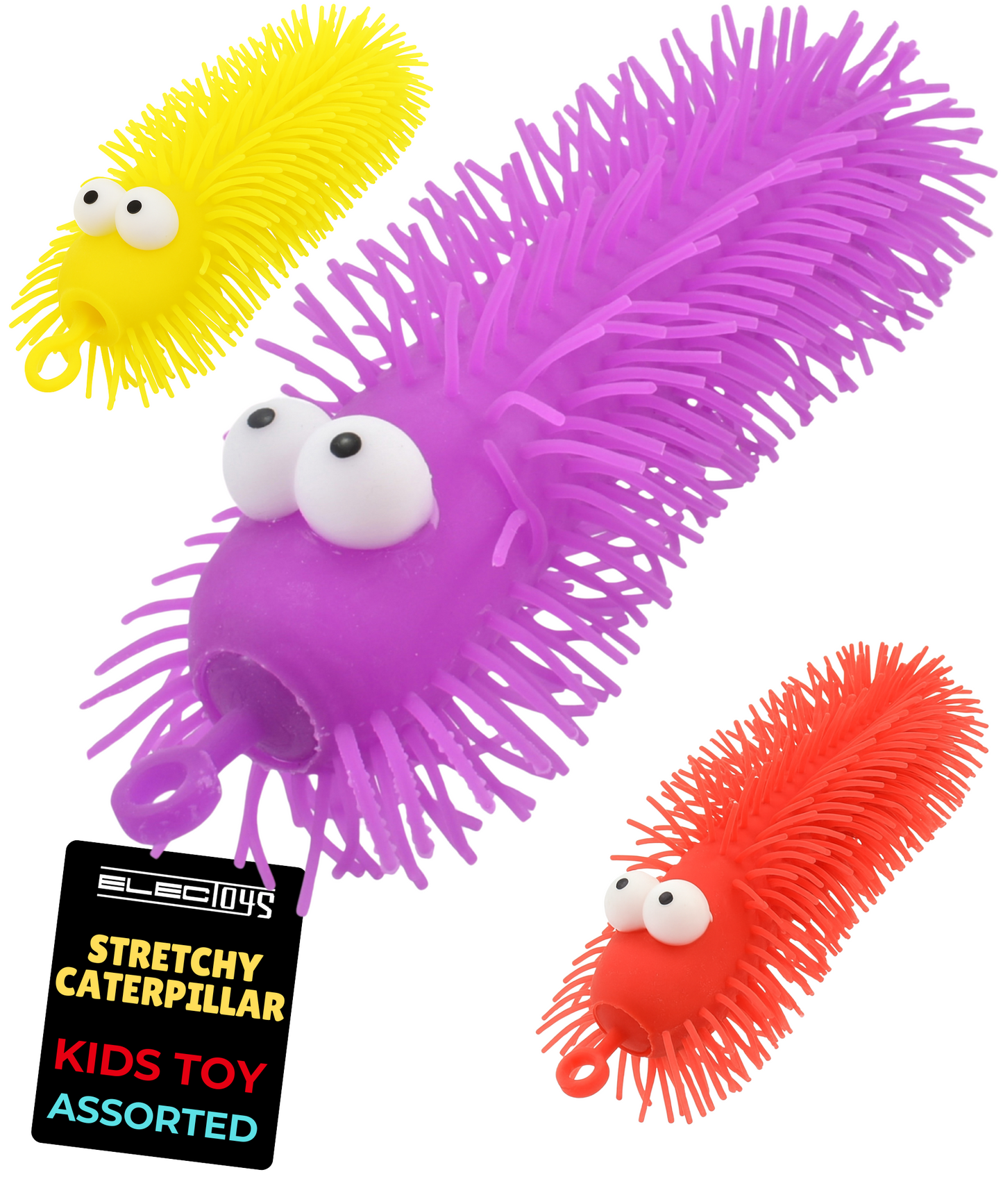 Puffer Caterpillar Sensory Stretchy Squishy Toy