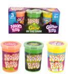 Noisy Putty 3-in-1 Sensory Set Neon Glow Glitter