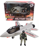 Military Toy Set with Model Aircraft or Vehicle