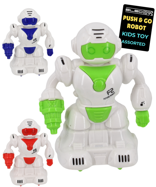 Friction Powered Toy Robot Figure Small Handheld Collectible
