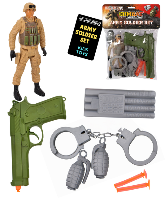 Play Army Soldier Set Combat Mission Toy for Kids