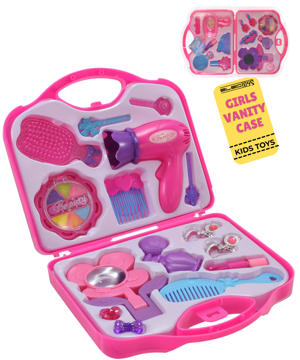 Make Up Vanity Table Toy for Girls with Mirror