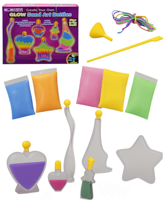 Glow Sand Art Kit Create Your Own Decorative Bottles