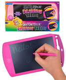 Pink Kids Drawing Tablet Battery Operated Stylus LCD