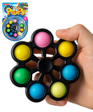 Pops Fidget Spinner Sensory Bubble Toy Multicoloured