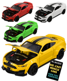 Die-Cast Muscle Car Model Toy Yellow Pull-Back Action
