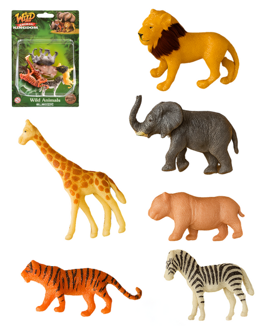 Wild Animal Playset Toy Figures for Kids Ages 3 Plus